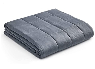 YnM Weighted Blanket — Heavy 100% Oeko-Tex Certified Cotton Material with Premium Glass Beads (Dark ...