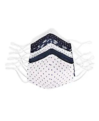 Perry Ellis Reusable Rounded Woven Fabric Face Masks (6-Pack)