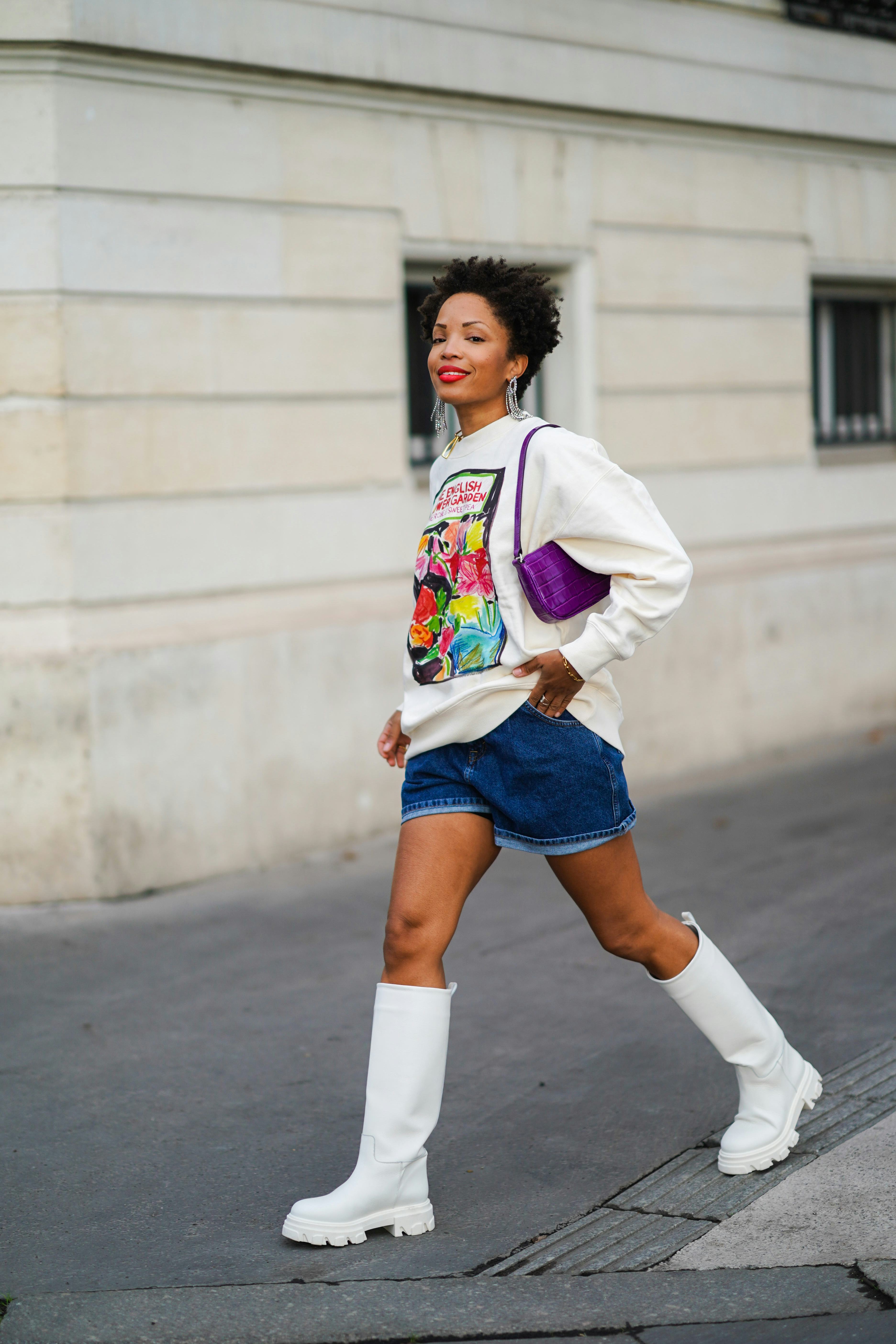 rain boots with shorts