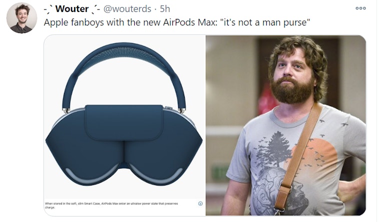 Apple's AirPods Max Carrying Case Draws Comparisons to a Purse or Bra