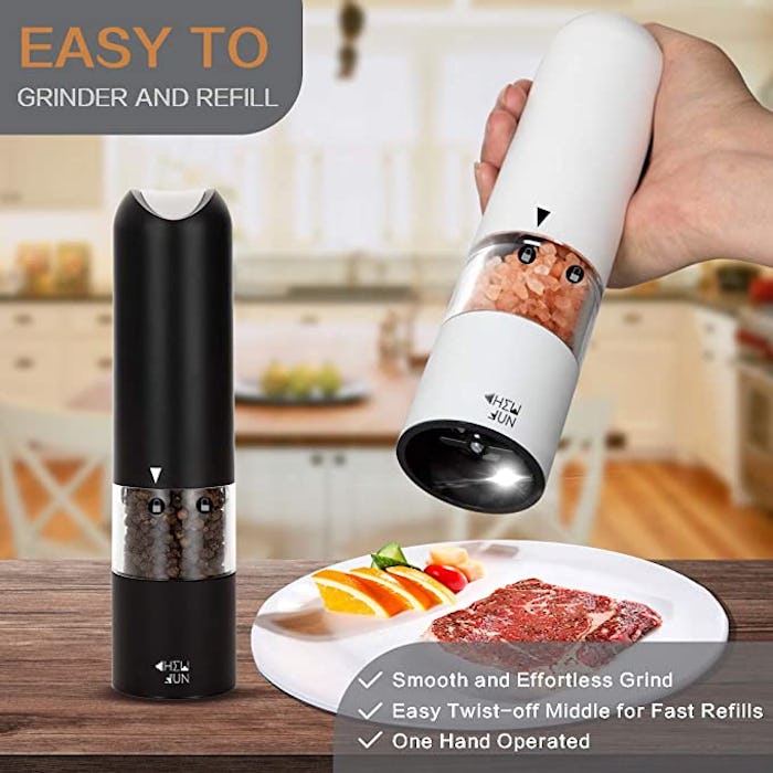 CHEW FUN Electric Salt and Pepper Grinder