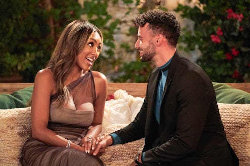 Brendan and Tayshia on 'The Bachelorette,' via ABC press site.