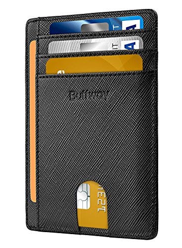 Buffway RFID-Blocking Leather Wallet