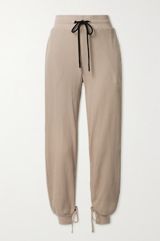Stark Waffle-Knit Cotton-Blend Track Pants  