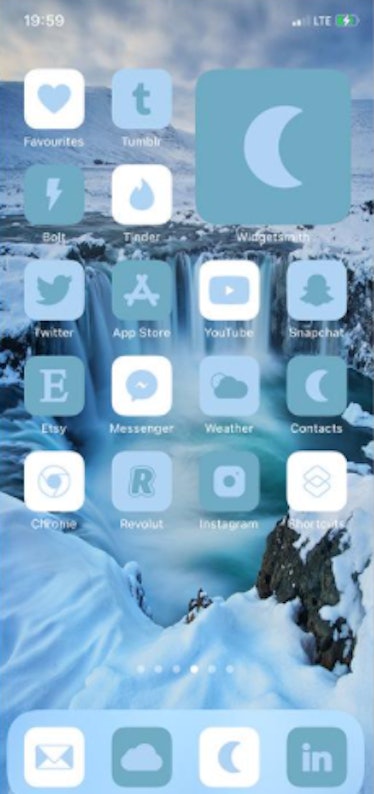 Icelandic Winter iOS 14 Home Screen Theme