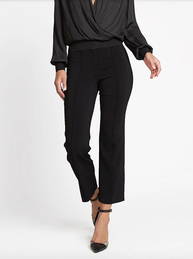 Cropped Woven Flared Pants