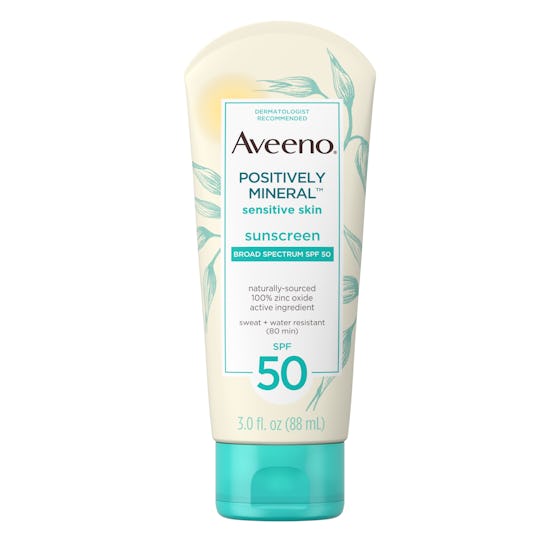 Aveeno Positively Mineral Sensitive Skin Sunscreen SPF 50