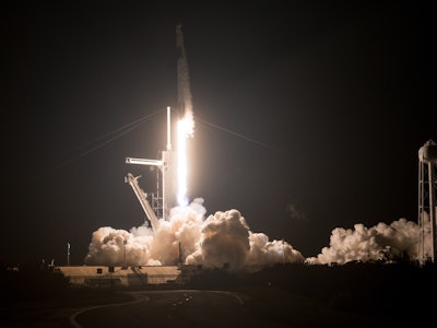 SpaceX Crew Dragon liftoff