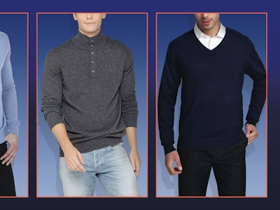  Kallspin Cashmere Wool Blended Sweater, Cashmeren Men's Basic Turtleneck Pullover, and State Cashme...