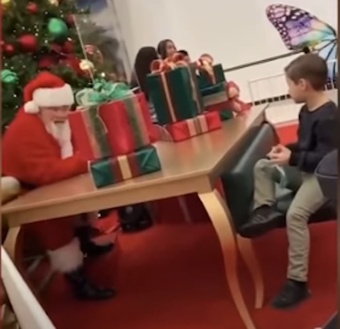 A mall Santa refused to give a little boy a Nerf gun for Christmas.