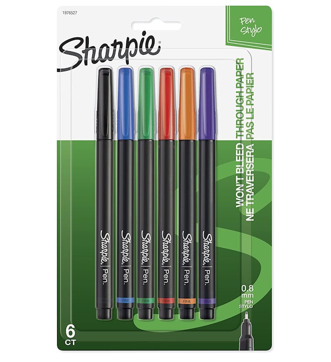 Sharpie Assorted Color Fine-Point Pens (6-Pack)