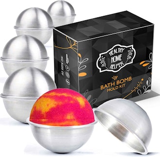 Healthy Home Helper Stainless Steel Bath Bomb Molds (5-Pack)