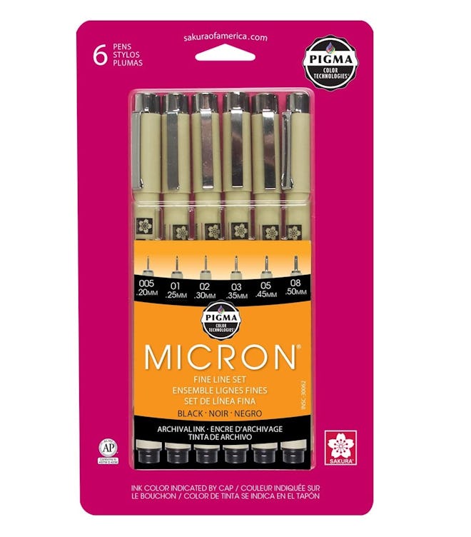 Sakura Pigma Micron Ink Pen Set (6-Pack)