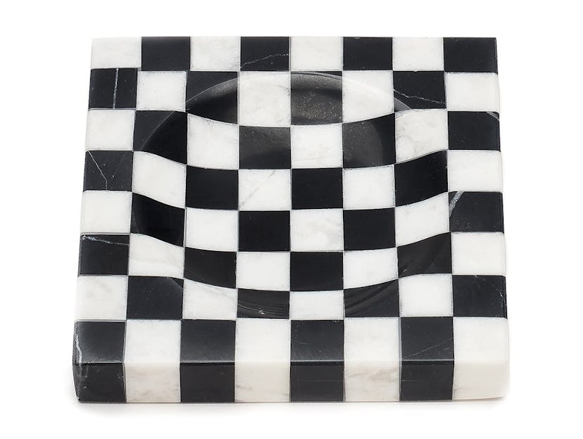 Checkered Marble Ashtray