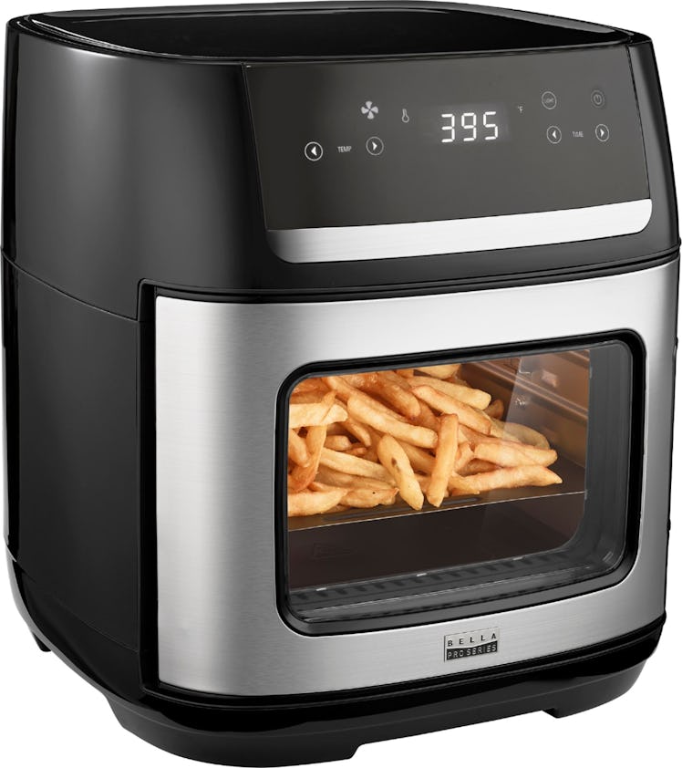 Bella Pro Series - 4-Slice Convection Toaster Oven + Air Fryer with Dehydrator & Rotisserie Settings...