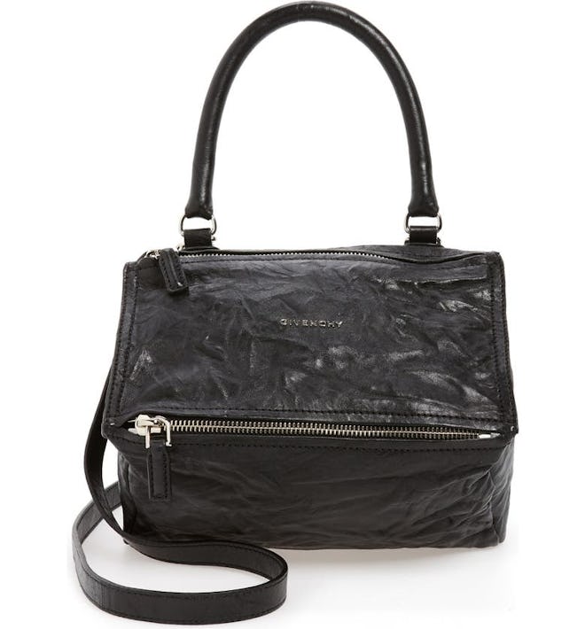 Small Pepe Pandora Leather Shoulder Bag