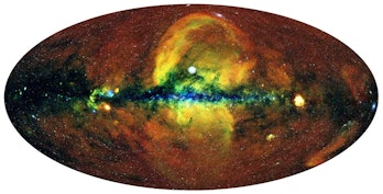 map of xray distribution in milky way