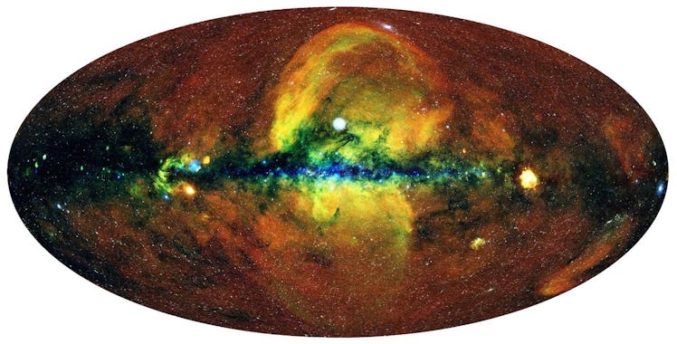 map of xray distribution in milky way