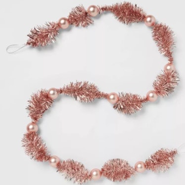 72" Christmas Decorative Tinsel Garland Pink - Threshold™