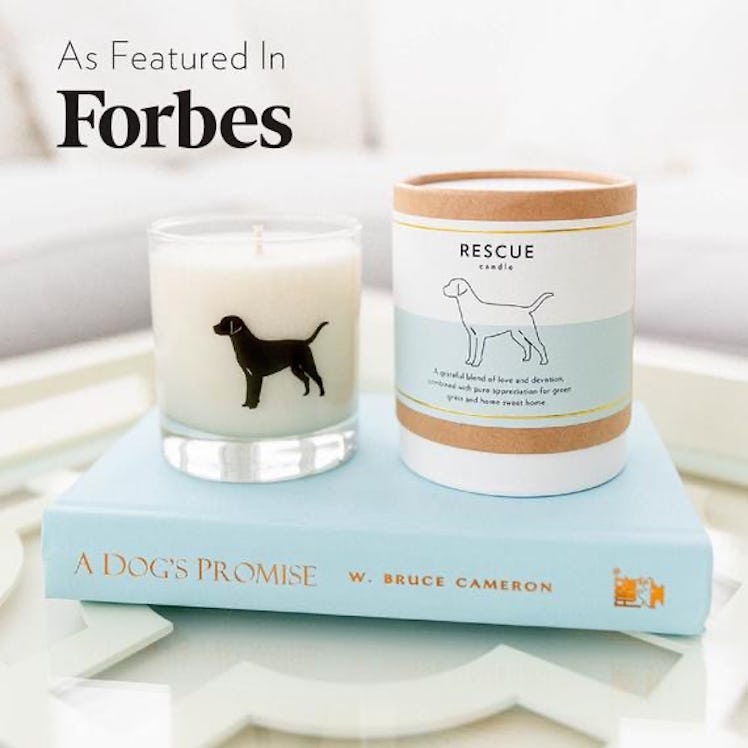 Rescue Dog Soy Candle in Signature Silhouette Glass