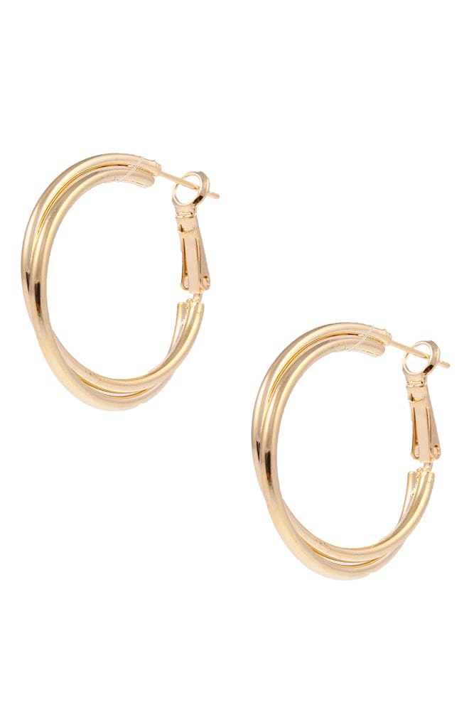 Rivah Gold Hoop Earrings 