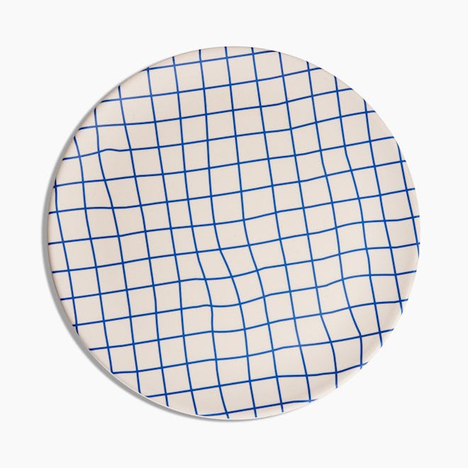 Bamboo Dinner Plates in Grid Set