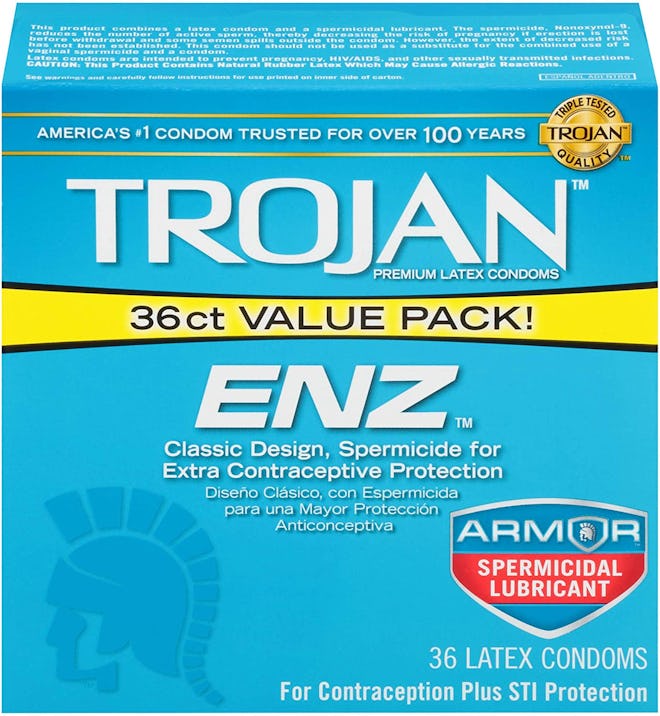 Trojan ENZ Armor Spermicidal Lubricated Condoms