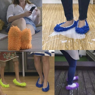 M-jump Duster Mop Slippers Shoes Cover  (8 PCS, 4 Pairs)