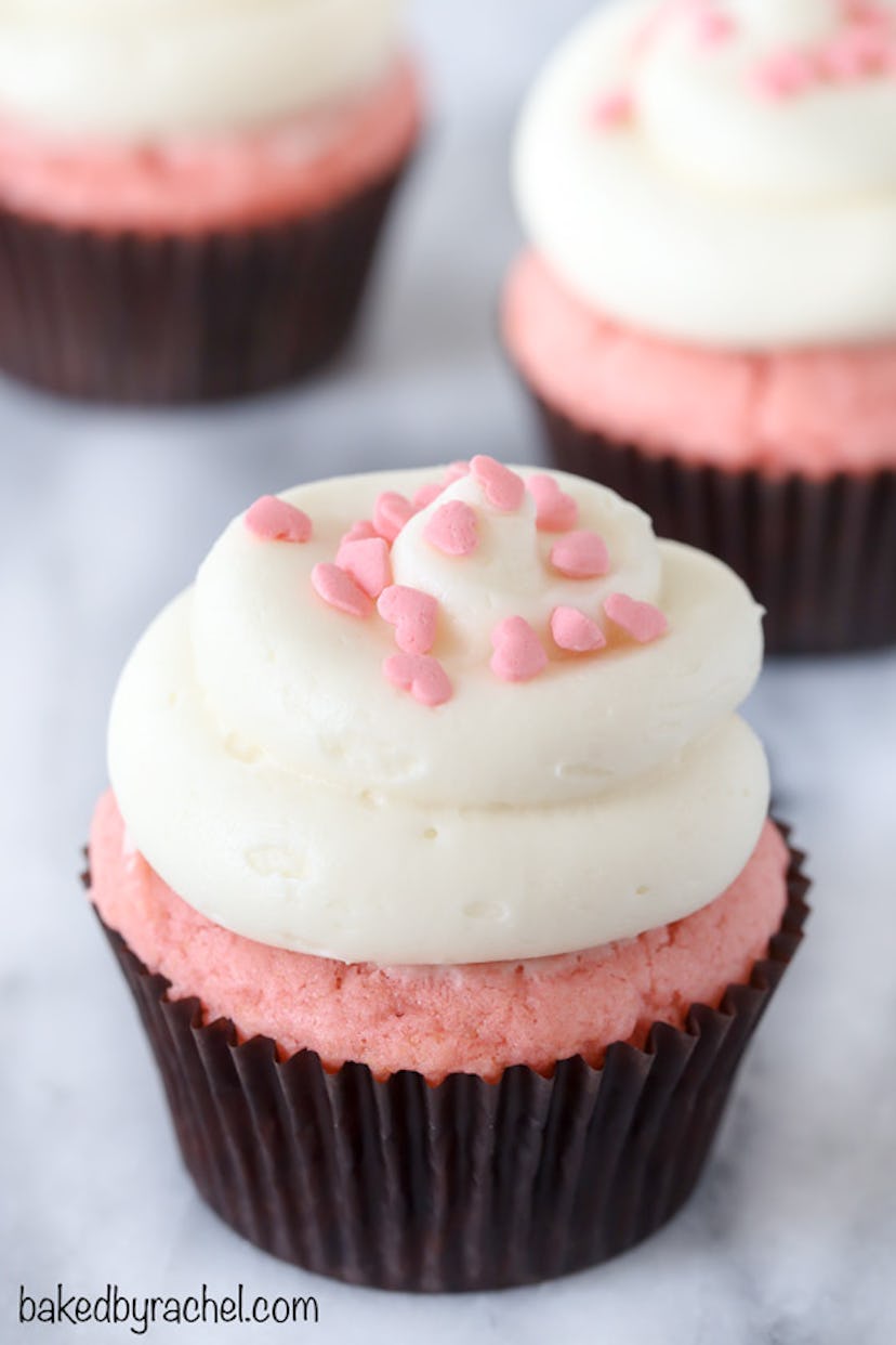 Pink Velvet Cupcakes are an impressive Valentine's Day recipe that is totally Pinterest-worthy. 