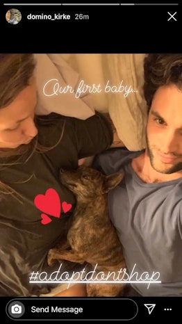Domino Kirke announces she and Penn Badgley are expecting their first child.
