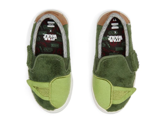 Star Wars Yoda Terry Cloth Tiny Toms Luca Slip-Ons 