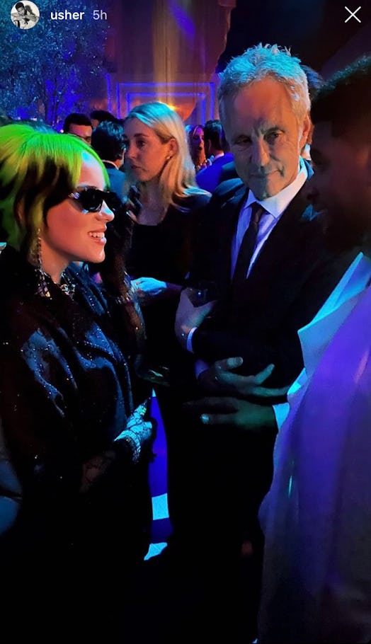 Usher and Billie Eilish, Oscars 2020 after-party