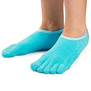 NatraCure 5-Toe Gel Moisturizing Socks