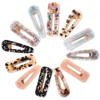 cridoz Resin Hair Clips (12-pieces)