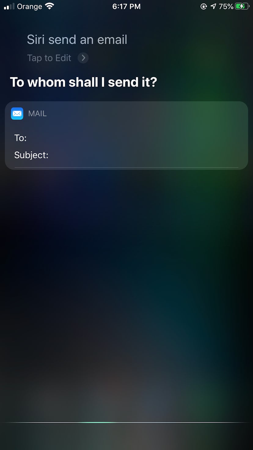 You can use Siri to draft up emails that you can dictate. 