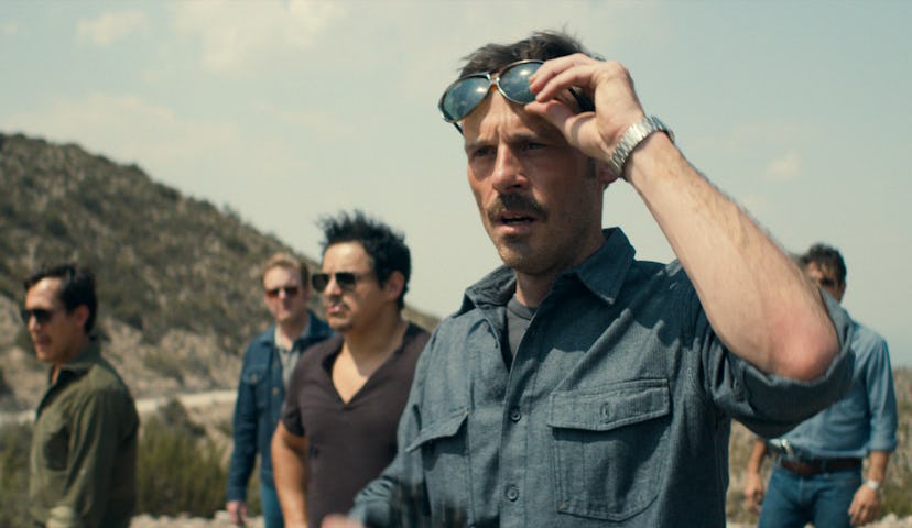 Jero Medina, Matt Biedel, Jesse Garcia, Scoot McNairy, and Miguel Rodarte in 'Narcos: Mexico' Season...