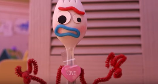 Forky from 'Toy Story 4' is trying to find out about love before Valentine's Day.