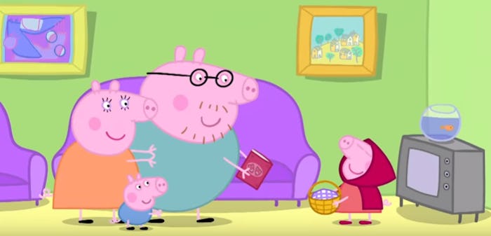 Peppa Pig celebrates Valentine's Day in her own special way.