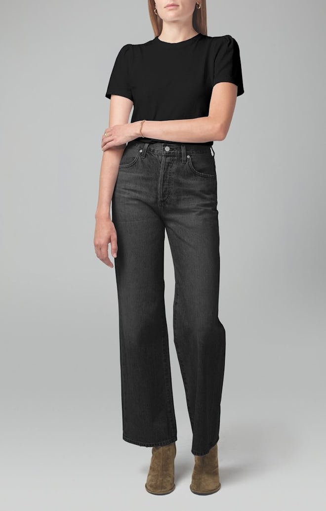 Flavie Trouser Jean In Fade To Black