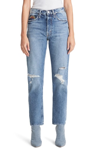 The Tomcat Ripped High Waist Ankle Jeans