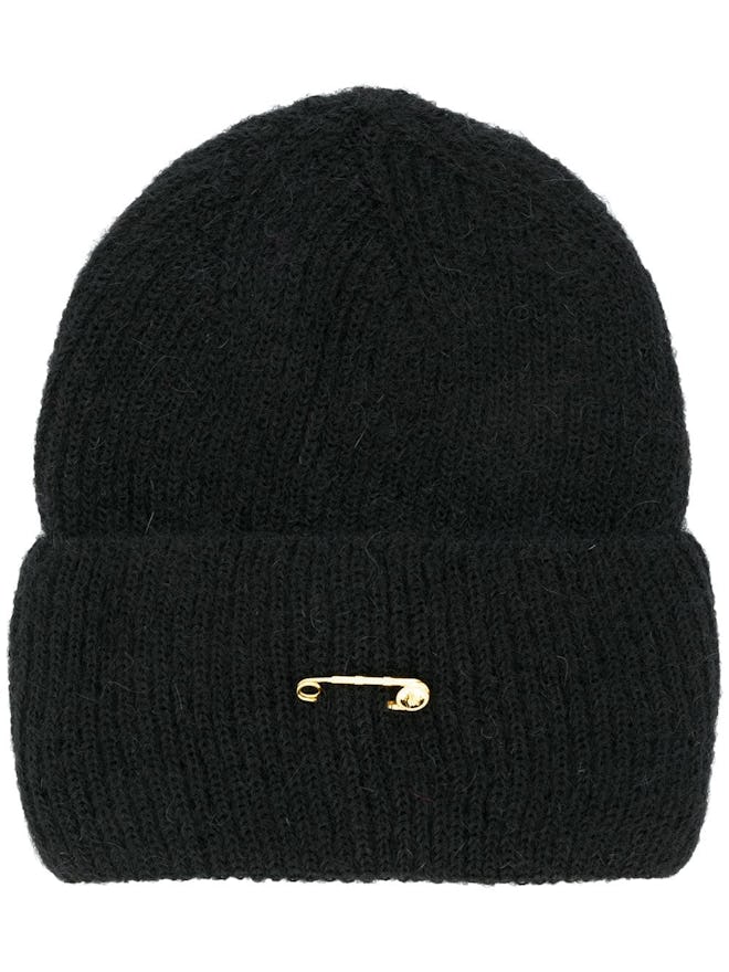Safety Pin Knitted Beanie