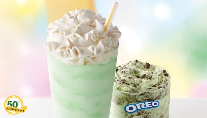 Shamrock Shake and Shamrock Oreo McFlurry
