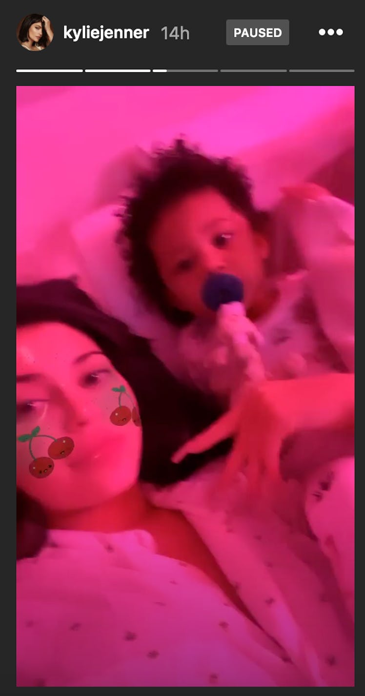 Kylie Jenner was 'sushed' by daughter, Stormi, after interrupting her while watching 'Frozen 2'. 