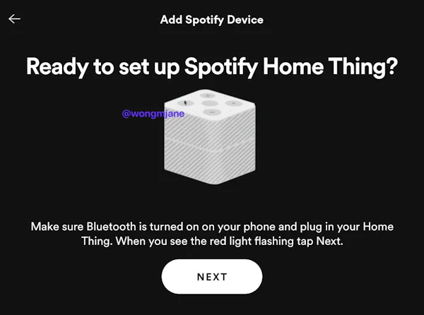 Spotify appears to be testing a smart speaker called ‘Home Thing’