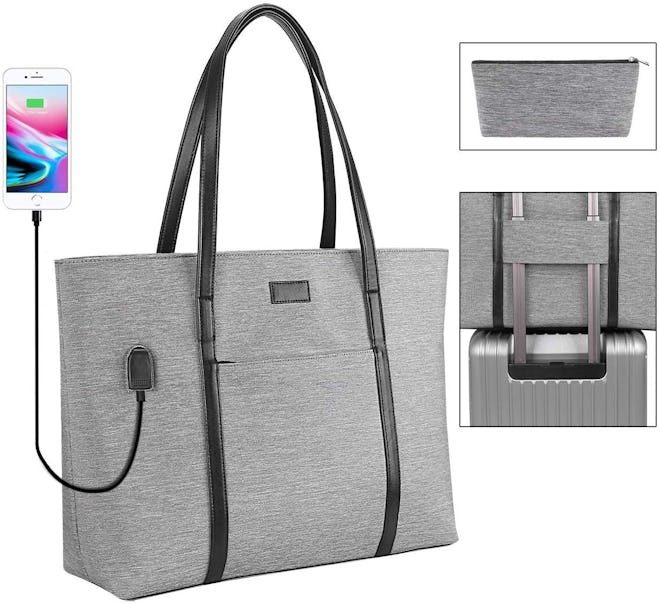 Heyrtz Laptop Purse with USB Charging Port