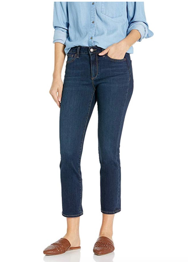Goodthreads Women's Mid-Rise Crop Straight Jeans