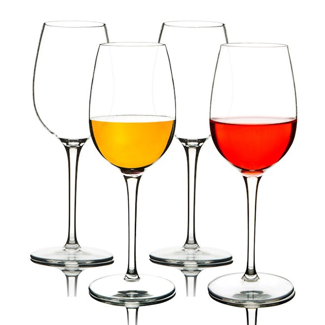 MICHLEY Unbreakable Plastic Wine Glasses (Set Of 4)