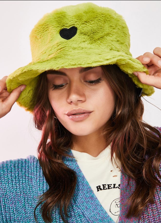 Slime Green Furry Hat