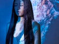 Young Asian woman, mystical Mercury retrograde
