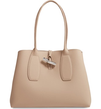 Roseau Leather Shoulder Tote